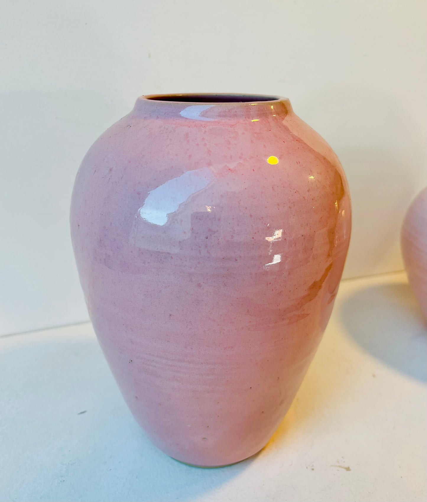 Lyserød vase